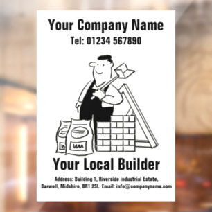 Your Local Builder Cartoon Design