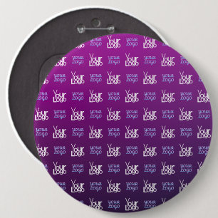 Your Logo 2 Uploaded Images or Business Logos 6 Cm Round Badge