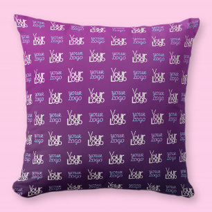 Your Logo   2 Uploaded Images or Business Logos  Cushion