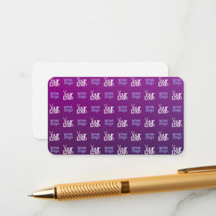 Your Logo 2 Uploaded Images or Business Logos Enclosure Card