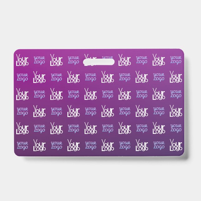 Your Logo | 2 Uploaded Images or Business Logos  ID Badge (Front)