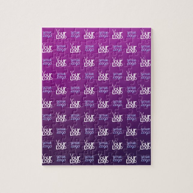 Your Logo | 2 Uploaded Images or Business Logos  Jigsaw Puzzle (Vertical)