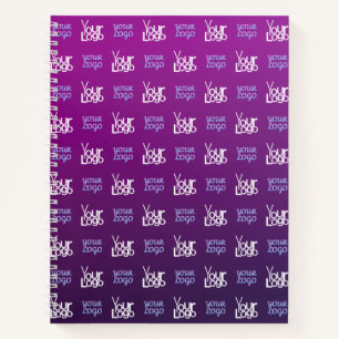 Your Logo 2 Uploaded Images or Business Logos Notebook