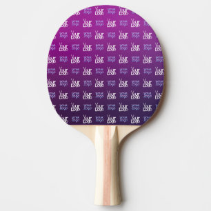 Your Logo 2 Uploaded Images or Business Logos Ping Pong Paddle