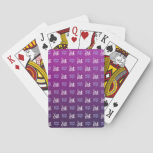 Your Logo   2 Uploaded Images or Business Logos  Playing Cards