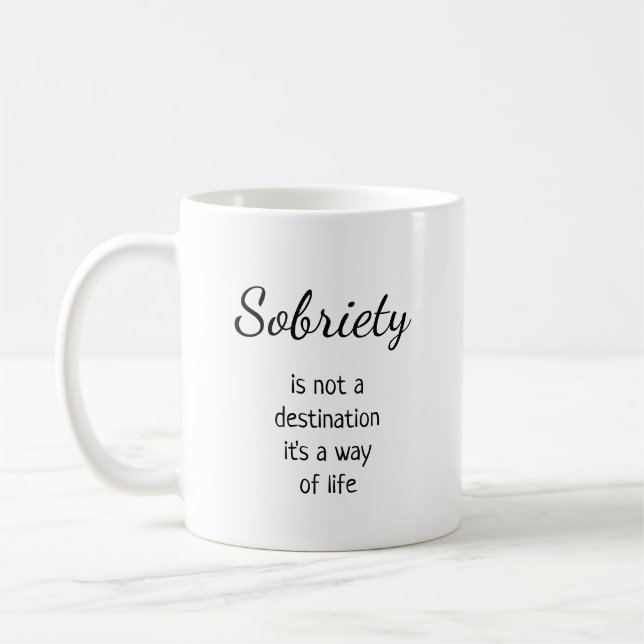 Your Logo Addiction Recovery Counsellor Merchandis Coffee Mug (Left)