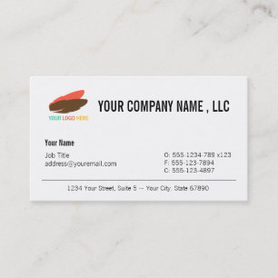 Your logo and company modern custom professional business card