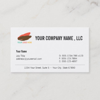 Your logo and company modern custom professional business card