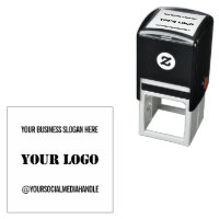 Your Logo and Cusom Text Personalised Stamp