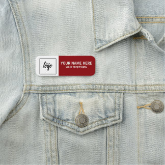 Your Logo and Name Personalised Employee Tag