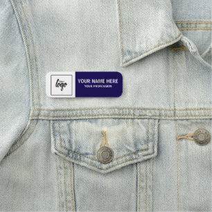 Your Logo and Name Personalised Employee Tag