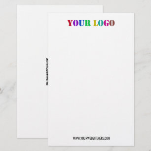 Your Logo and QR Code Business Stationery Example