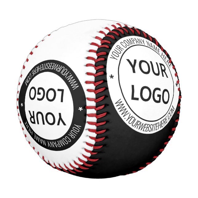 Your Logo and Text Promotional Professional Stamp Baseball (Angled)