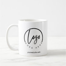 Your Logo and Website Customisable Coffee Mug