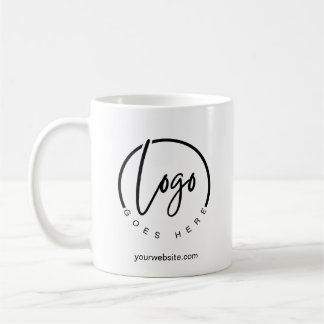 Your Logo and Website Customisable Coffee Mug
