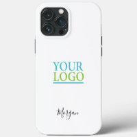 Your Logo/Art/Photo, DIY Name Black Script, White