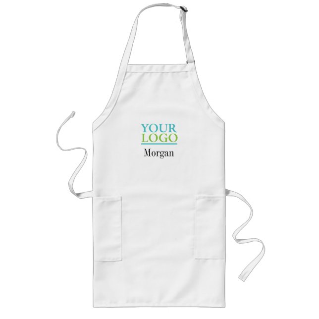 Your Logo/Art/Photo, Name or Monogram Long Apron (Front)