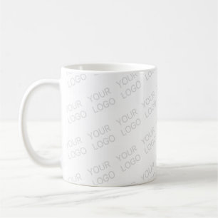 Your Logo Automatically Lightened & Repeating Coffee Mug