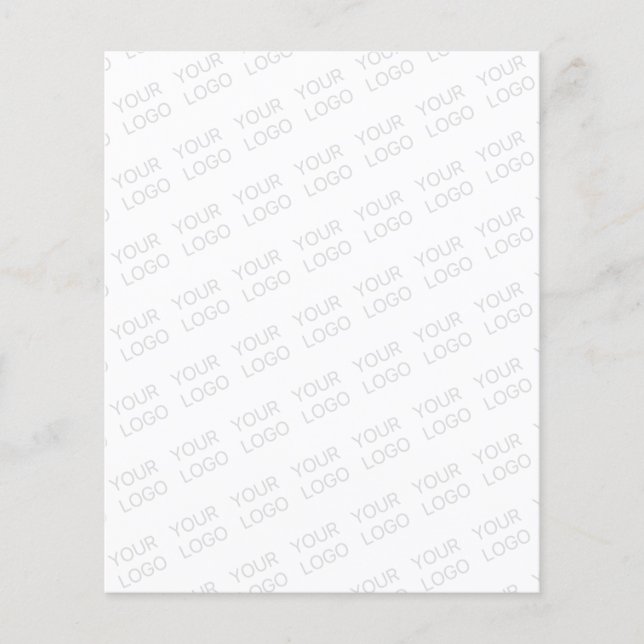 Your Logo Automatically Lightened & Repeating Flyer (Front)