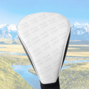 Your Logo Automatically Lightened & Repeating Golf Head Cover
