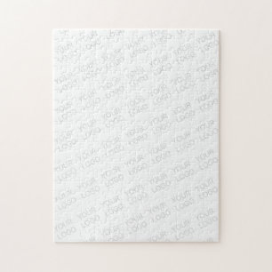 Your Logo Automatically Lightened & Repeating Jigsaw Puzzle