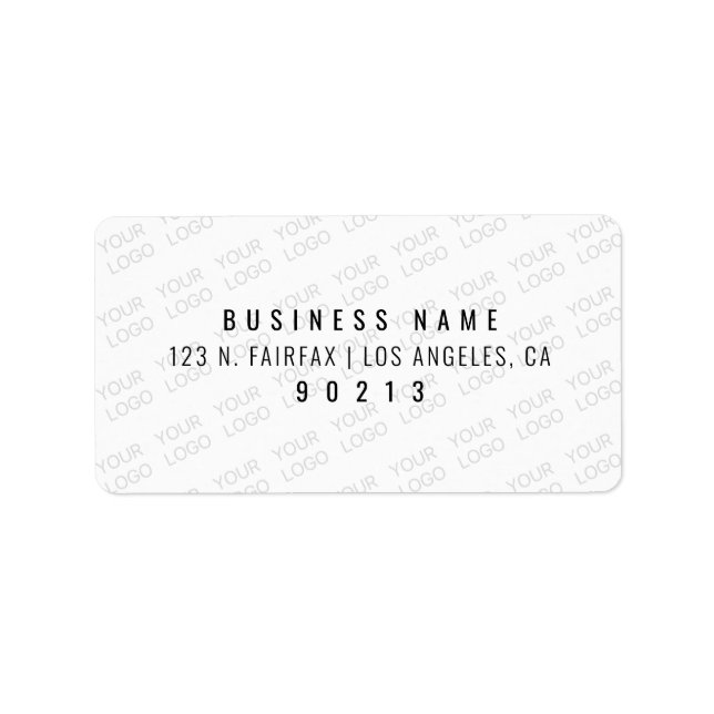 Your Logo Automatically Lightened & Repeating Label (Front)