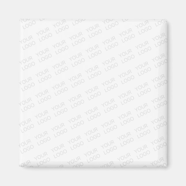 Your Logo Automatically Lightened & Repeating Magnet (Front)