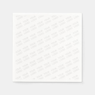Your Logo Automatically Lightened & Repeating Napkin