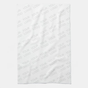 Your Logo Automatically Lightened & Repeating Tea Towel