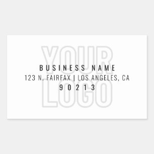 Your Logo Automatically Lighter For Background  Rectangular Sticker
