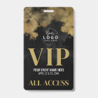 Your Logo Black Gold Event VIP