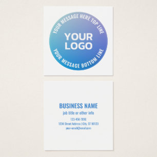 Your Logo   Blue to Purple Ombre & Circular Text