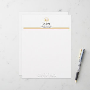 Your Logo Business Attorney At Law Custom Letterhead