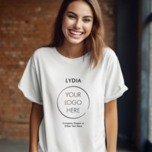 Your Logo Business Branding Promotion with Name T-Shirt