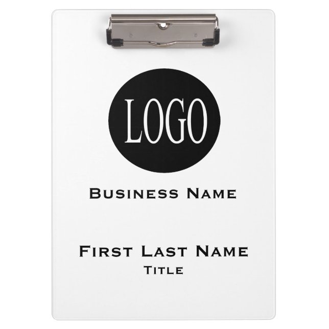 Your Logo Business Company Clipboard (Front)