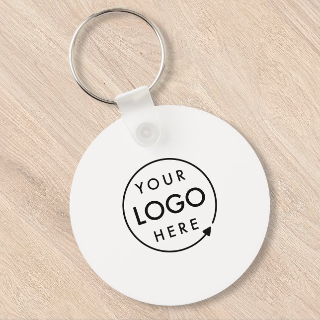 Your Logo | Business Corporate Modern Minimalist Key Ring (Creator Uploaded)