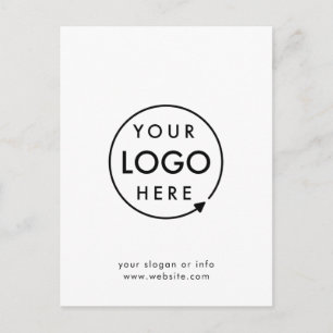 Your Logo   Business Corporate Modern Minimalist Postcard