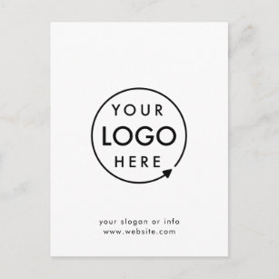 Your Logo   Business Corporate Modern Minimalist Postcard