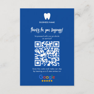 Your Logo   Business Dentist Modern Minimalist Enclosure Card