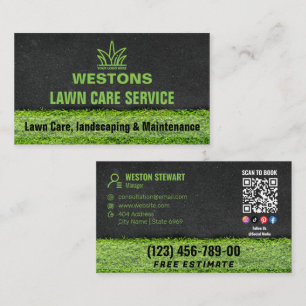 Your Logo Business   Lawncare Service Social Media Card