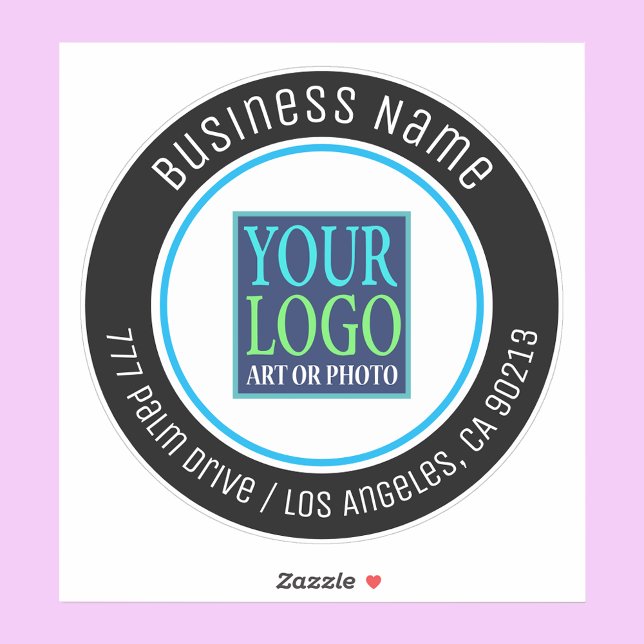 Your Logo, Business Name, Address, Black (Creator Uploaded)