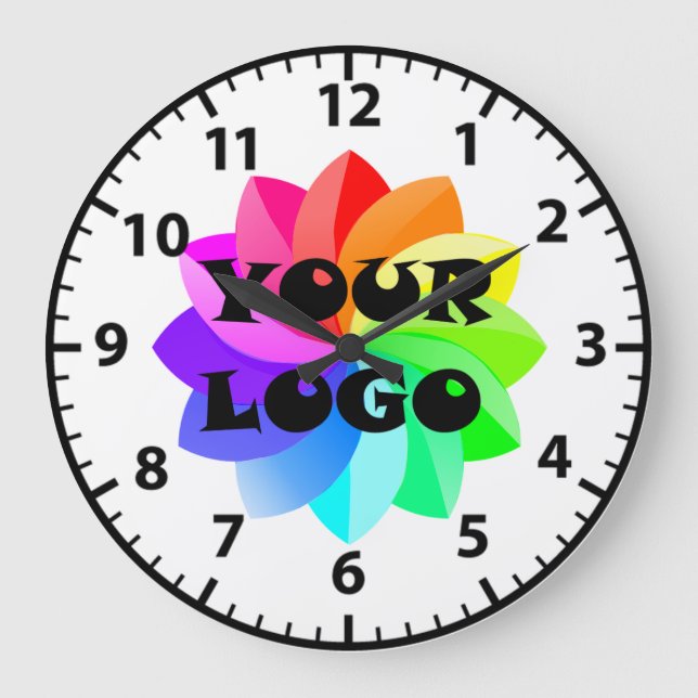 Your Logo Business Office Acrylic Wall Clock (Front)