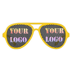 Your Logo Colours Promotional Business Personalise Aviator Sunglasses