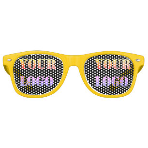 Your Logo Colours Promotional Business Personalise Retro Sunglasses