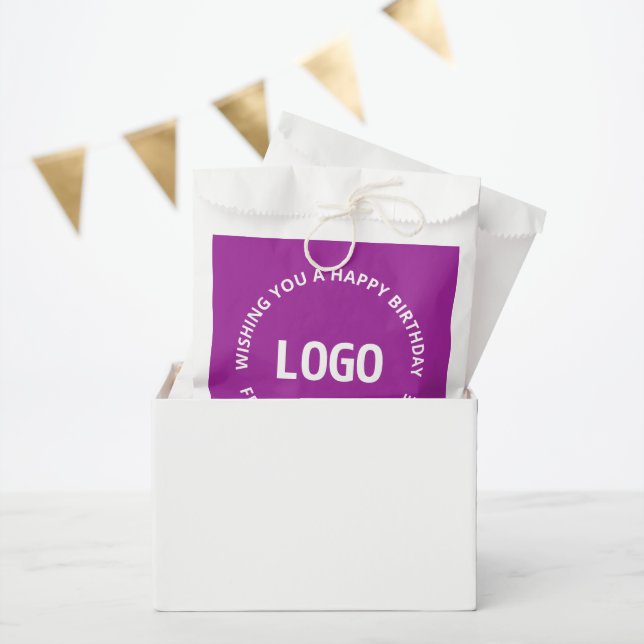 Your Logo & Custom Text | Happy Birthday From… Favour Bag (Party)