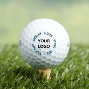 Your Logo Custom Text Stamps Golf Balls Template