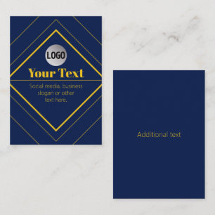 Your Logo & Customisable Design Template Business Card