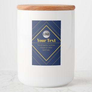 Your Logo & Customisable Design Template Food Label