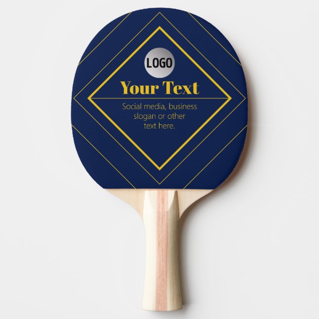 Your Logo & Customisable Design Template Ping Pong Paddle (Front)