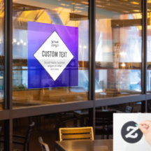 Your Logo & Customisable Text | Purple Ombre